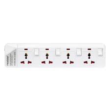 Electrical Socket Extension 4Way 2500W 220-250V
