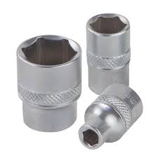 1/2" Dr. 6PT Short Socket 17MM (Matte Surface With Knurling)