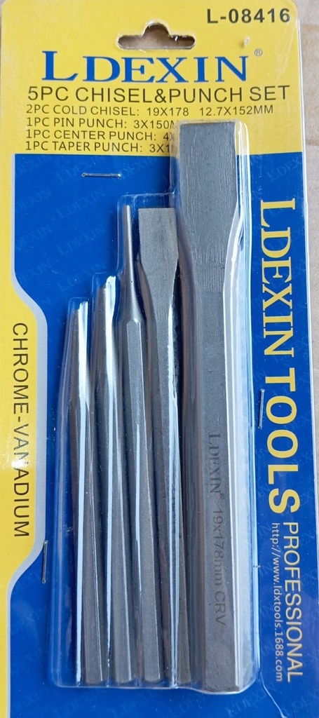 Chisel & Punch Set (5pcs/set) L-08416
