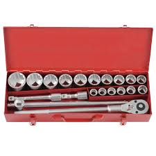 Socket Set 3/4" Dr. 12PT (21Pcs) 19MM- 50MM Brand: AOFENG