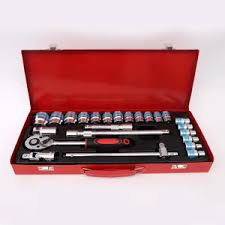 Socket Set 1/2" Dr. 6PT (24Pcs) 10MM- 32MM Brand: AOFENG