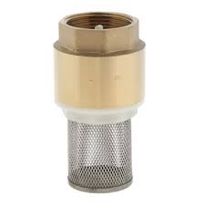 Brass Foot Valve Filter 1"