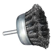 Cup Brush - Twisted Knot With Shaft 60MM