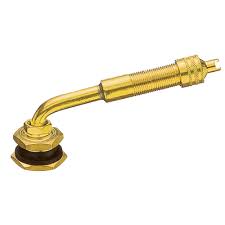 Tubeless Valve - 120Deg Bend, Brass, 170MM, 652-03 (Heavy Vehicle)