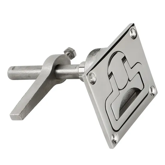 Spring Loaded Flush Lift Handle SS316, 80MM x 67MM