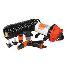 SEAFLO-Washdown Pump Kit With Coil Hose 12V, 55psi/3.8bar, SFWP1-040-055-42A