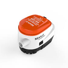 SEAFLO-Automatic Bilge Pump 12V, 600GPH, OD: 3/4" (19MM), 2.5A, 4.0A Max Draw, 1M/3.0' Wire Lead, SFBP1-G600-06 (06 Series)