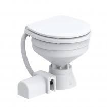 Electric Marine Toilet 24V, SFMTE2-01-R, White, Brand: SEAFLO
