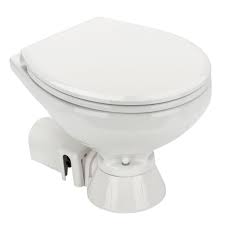 Electric Marine Toilet SFMTE1-03-R 12V, White, Brand: SEAFLO