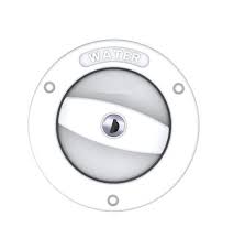 SEAFLO-Water Inlet With Lock, 1/2" Air Vent, SFWI1-02, White (With 2 Keys)