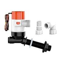 SEAFLO-Livewell/Baitwell Pump 12V, 800GPH, OD: 3/4" (19MM) 1-1/8" (29MM), 3.5A, 1M/3' Wire Lead, SFBP1-G1100-13E (13E Series)