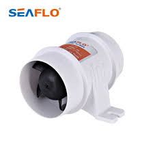 SEAFLO-In-Line Bilge Blower Fan, 24V, 4.0A Fuse, 2.0A Max Draw, ID: 4"/102 mm, SFIB2-235-04 