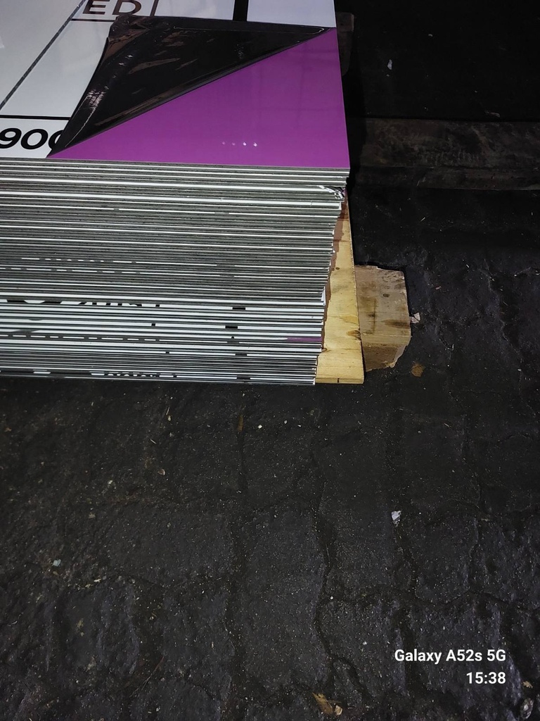 Aluminium Composite Panel  JX-6059 4MM*8ft*4ft - Glossy Purple Red