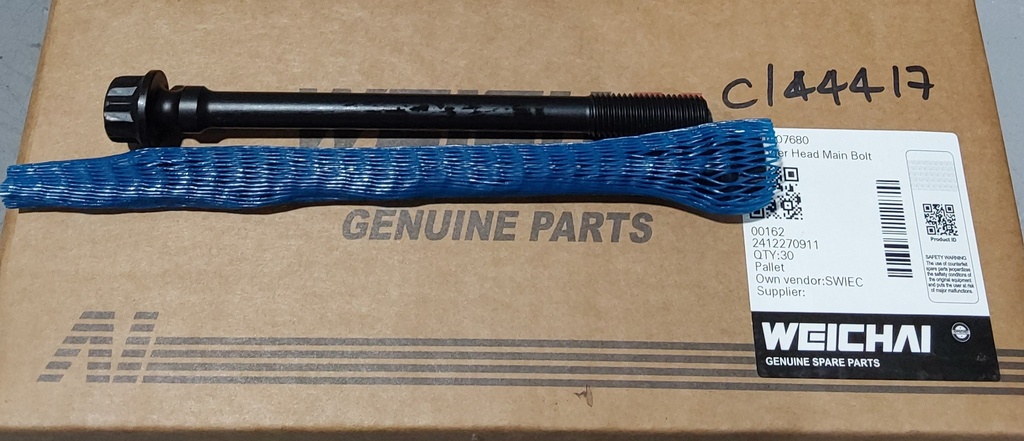 Weichai Cylinder Head Main Bolt 1001007680