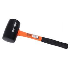 ASAKI Rubber Hammer Mallet (Black) With Plastic Handle 350G, AK-9726