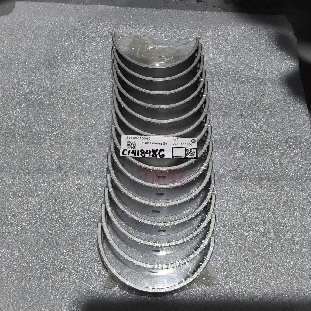 Weichai Main Bearing 81500010046 (7pcs set) For Landbased generator 160KW