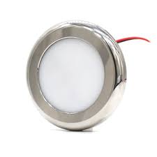 Marine Light, SS316, IP66, Cool light, 2W, D:73*7MM, 7003F-SS-30 