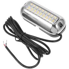 Marine Light, 10-30V, E019002-WB, White+Blue, 27*0.2W 3-5/6"