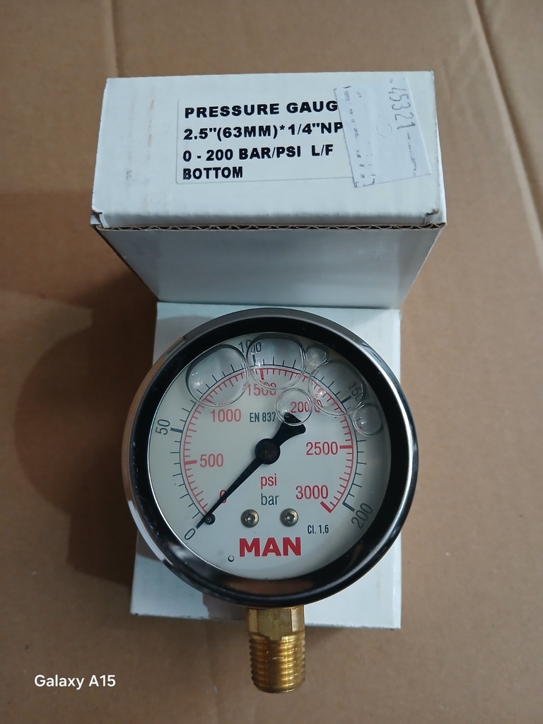 Pressure Gauge 250 Bar