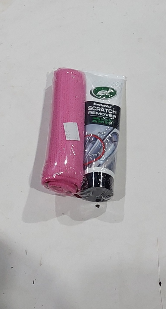 TURTLE WAX SCRATCH REMOVER (100ML ) WITH CLOTH (PINK)