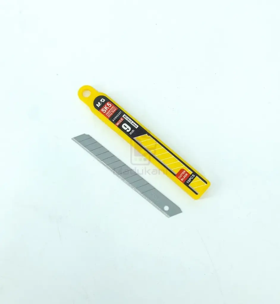 Asaki Knif Cutter Blade, 0.4*9*80MM, AK- 8766 (Per pkt 10Pcs)