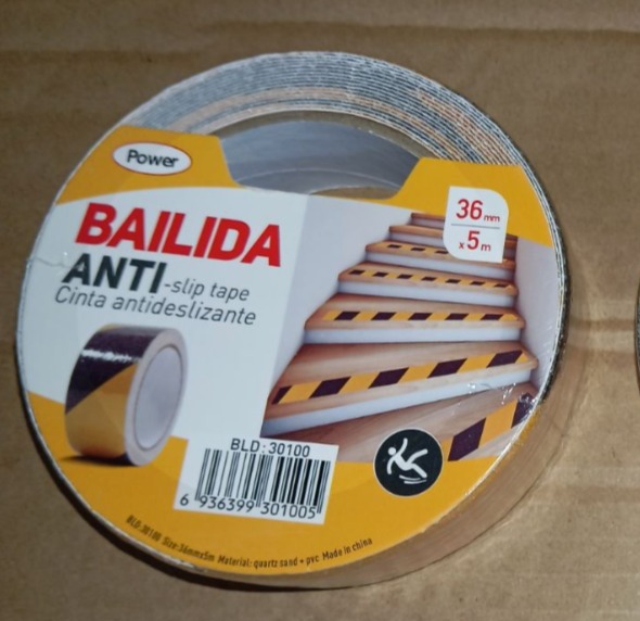 Anti-Slip Tape, Black/Yellow 36MM x 5M- BAILIDA