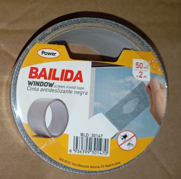 Window Screen Tape, Black 5CM x 2M- BAILIDA