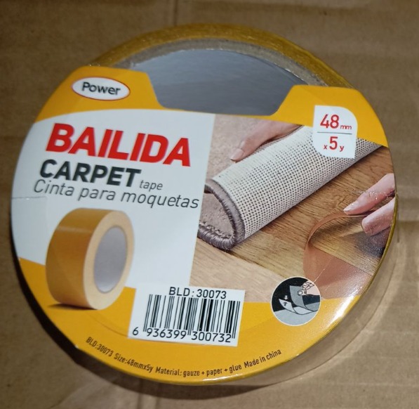 Bailida Double Sided Carpet Tape 4.8CM x 5Y