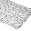Aluminium Checkered Plate 2MM*8FT*4FT (5 Bar Design)