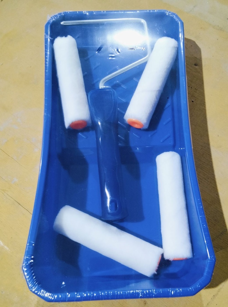 Paint Roller 6-PACK 4" Tray Kit Brand: MJ TOOLS