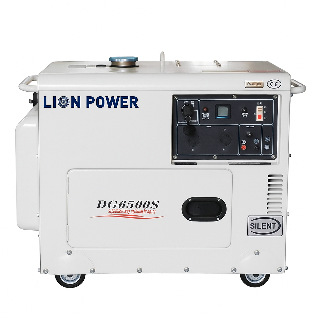 Generator Set - Diesel Silent Air Cooled 5.5Kw 220V Brand: LION POWER