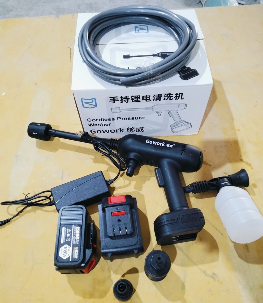 Washing Gun 108VF (Two Battery + 1 Charger) Brand: Gouwei