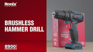 Brushless Hammer Drill 20V Model:8900, TTS-0101 Brand: Ronix