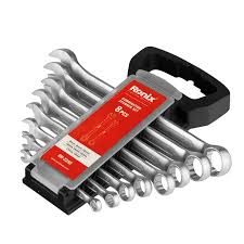 Ronix Combination Spanner Set 8Pcs + Plastic Rack Model: RH-2250