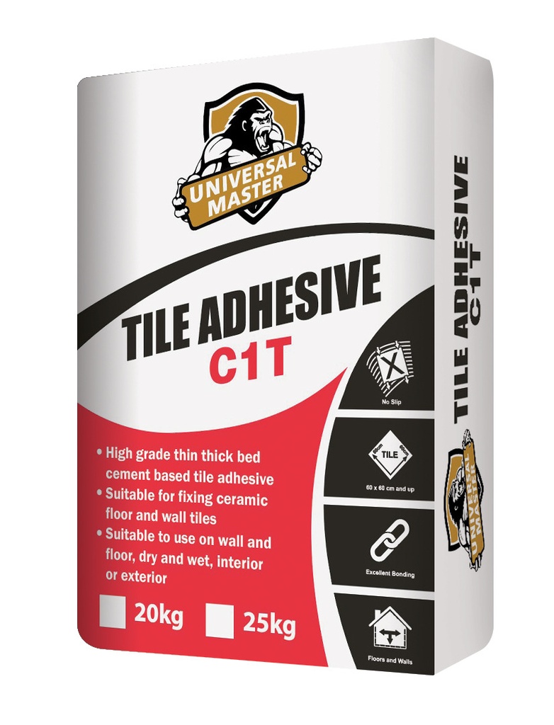 Tile Adhesive C1T 20Kg, Universal Master 