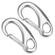 [19555] Spring Gate Snap Hook Clip - SS304, 40MM