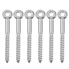 [19680] SS304 Wood Screw Flat Eye Bolt 4MM