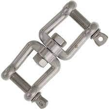 [19828] Swivel Shackle - Jaw and Jaw, SS304, M5