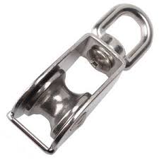 [19833] Swivel Pulley Block, Single, SS304, M25