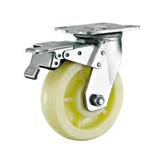 [40701] Caster Wheel with Brakes, Heavy Low Center of Gravity, 5"