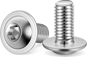 [40996] Screw - Machine, Flange Button Head, SS304, M5 x 10mm