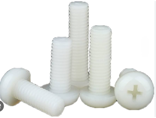 [41555] Screw - Nylon Plastic, Pan Phillips Head, M8 x 40mm