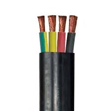 [11162] Electric Cable Flexible Black 4C*10MM*100Mtr/Roll