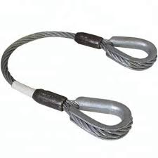 [22686] Wire Rope Sling Both End Thimble Eye 40MM x 263Ft WLL 20T