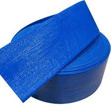 [5630] Pvc Flat Hose/Canvas Hose Blue 3"X100M Indian
