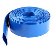[5630] Pvc Flat Hose/Canvas Hose Blue 3"X100M Indian