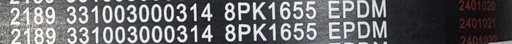 [41939] Baudouin V-Belt (Tensioner and Pulley) 331003000314 (For Marine  engine 650HP) 8PK-1655
