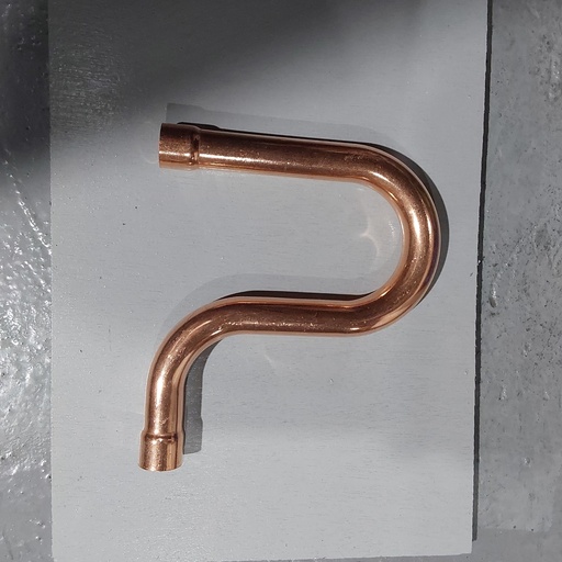 [42273] P - Shaped Pipe, Copper, 7/8"