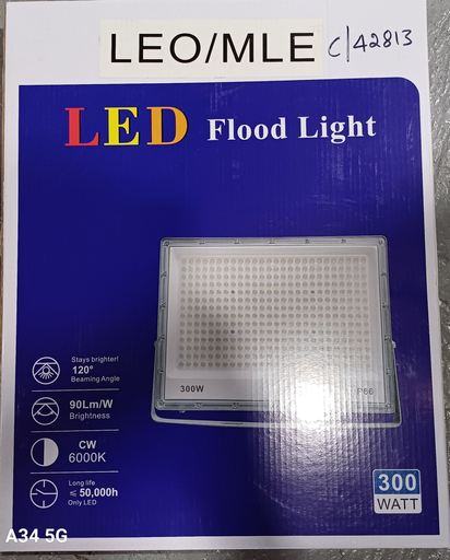 [42813] Floodlight 300W, Warm, 135-26V, WSA09DAL0024