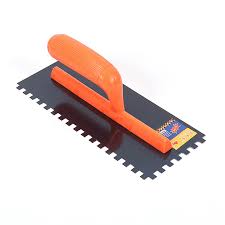 [42983] Plastering Trowel Serrated Type (Orange Handle)